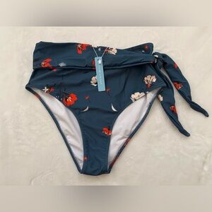 NWT CUPSHE Live Life on the Beach Side Tie Bikini Bottom